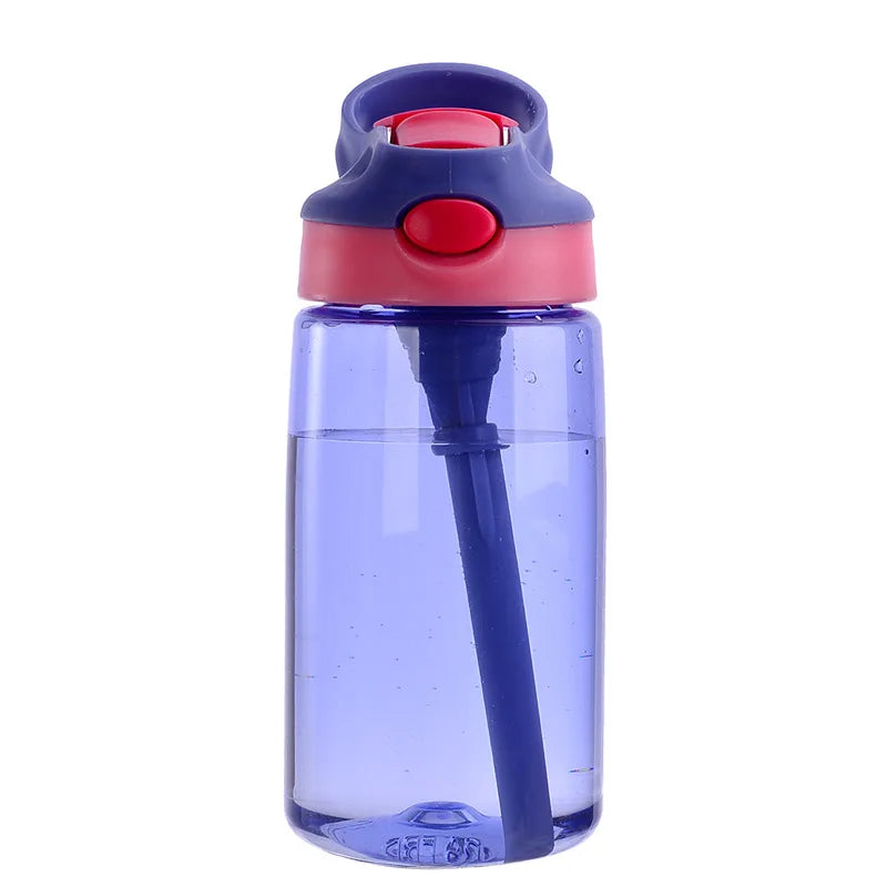Hot Selling 480ml Kids Plastic Water Cup with Duck Bill Lid and Straw for Outdoor Sports and School Use