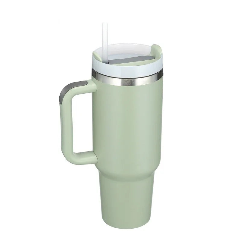 40oz H2.0 Stainless Steel Vacuum Insulated Tumbler with Lid and Straw for Water. Iced Tea or Coffee