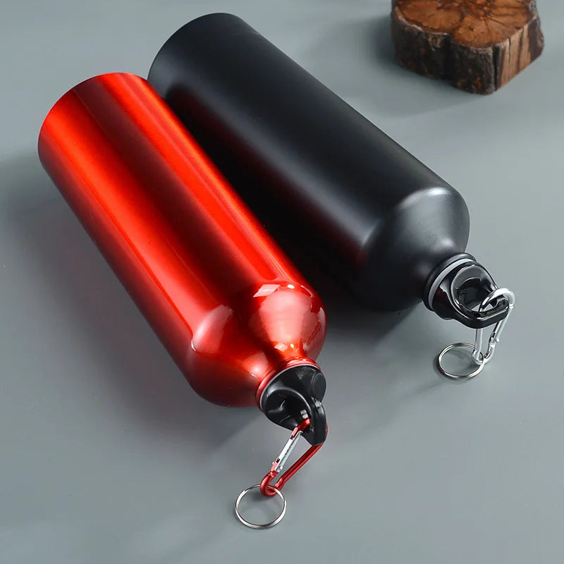 Sports Aluminum Water Cup Large Capacity Outdoor Camping Dishwasher Safe Straw with Cap Portable Simple Small Mouth Single Layer