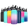 16oz Popular Wholesale Stainless Steel Color Water Bottle Cup Tumbler Party Cup With Lid Straw