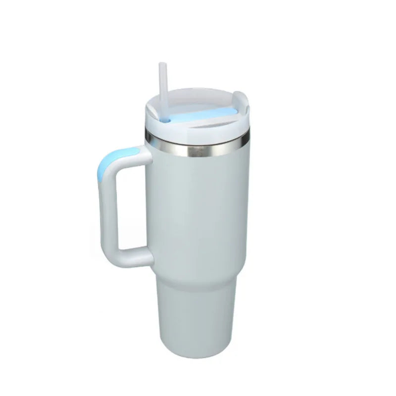 40oz H2.0 Stainless Steel Vacuum Insulated Tumbler with Lid and Straw for Water. Iced Tea or Coffee