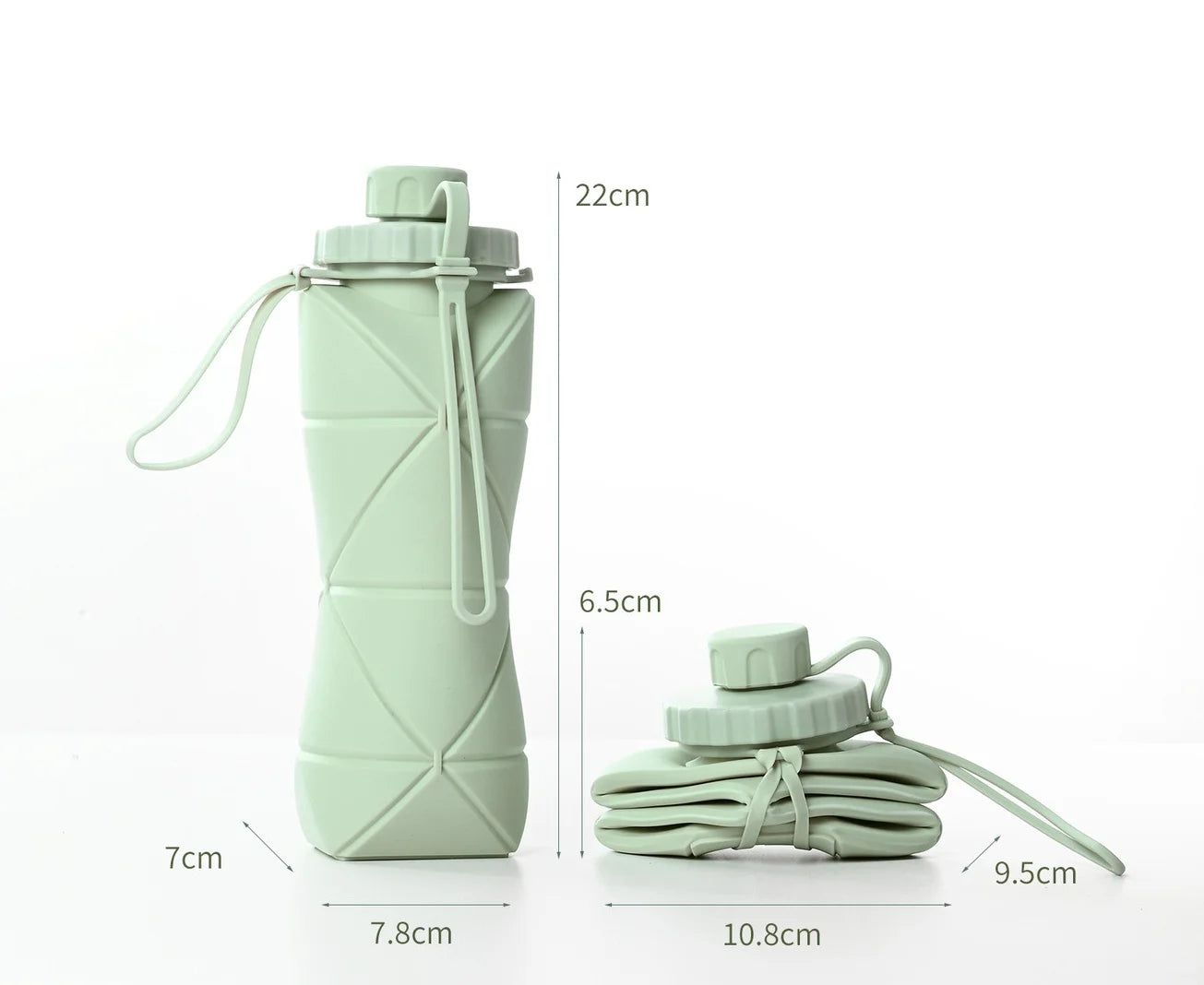 Hot Selling Outdoor Travel Sports Portable Silicone Water Cup High-temperature Resistant Food Grade Telescopic Folding Cup