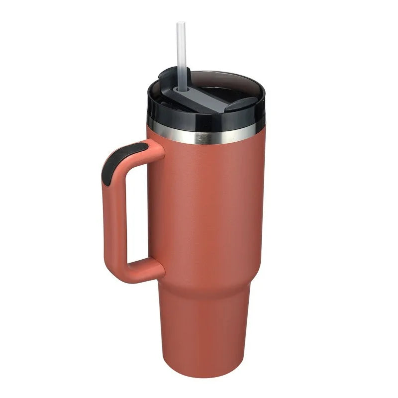 40oz H2.0 Stainless Steel Vacuum Insulated Tumbler with Lid and Straw for Water. Iced Tea or Coffee