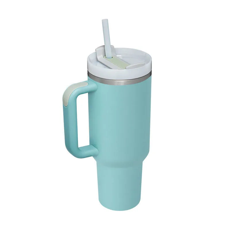 40Oz Giant Large Ice Water Bottle Cup Straw Handle Cute Portable Vacuum Coffee Cup for Home Use Free Sample Design for Children