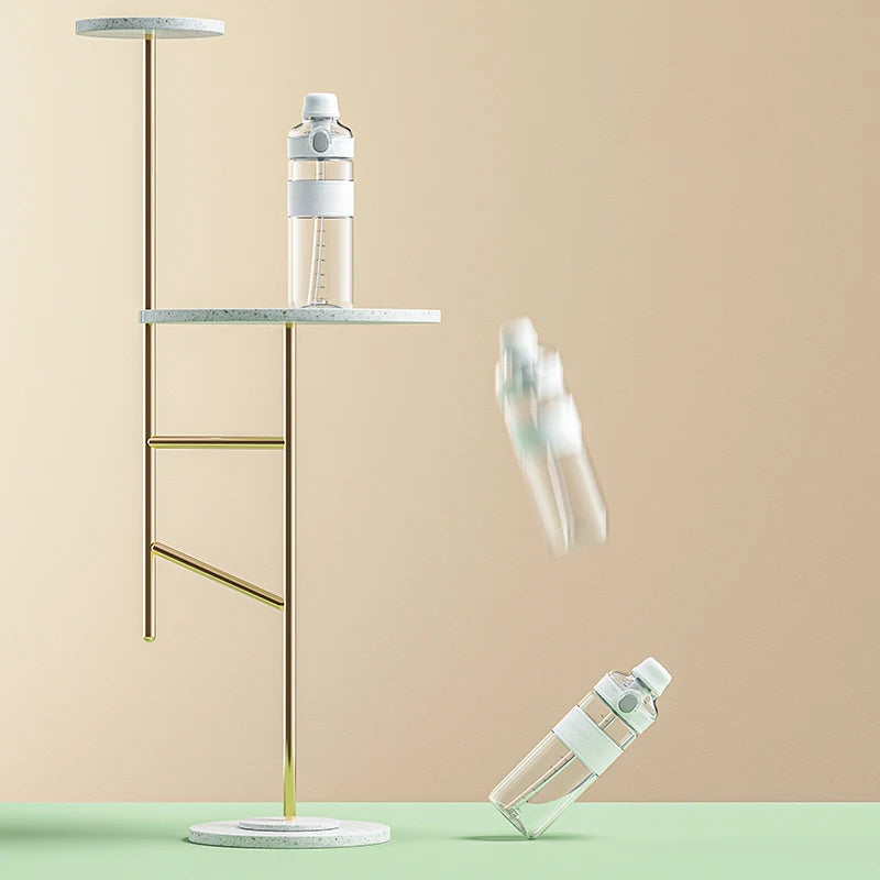 2021 New Large Capacity Sports Water Cup. Fitness Water Bottle for Men and Women. Outdoor Climbing Multi-functional Straw Water