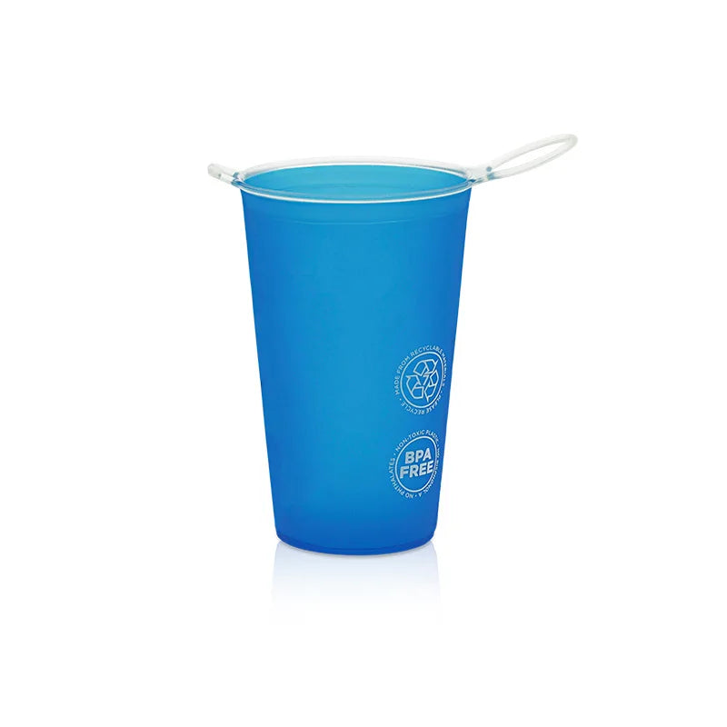 HOT Foldable Cups Drinking Cups. 200ML Water Cup  With Handle. 200ML BPA Free TPU Collapsible Soft Plastic Sports Water Bottle