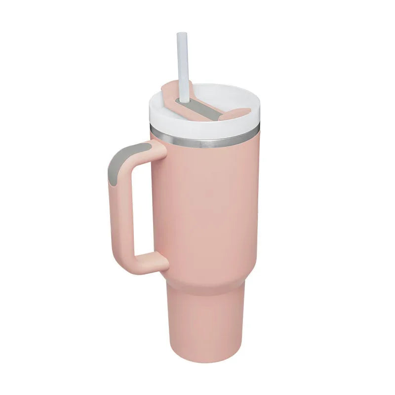 40Oz Giant Large Ice Water Bottle Cup Straw Handle Cute Portable Vacuum Coffee Cup for Home Use Free Sample Design for Children