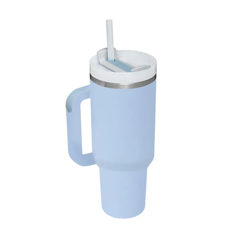 40Oz Giant Large Ice Water Bottle Cup Straw Handle Cute Portable Vacuum Coffee Cup for Home Use Free Sample Design for Children