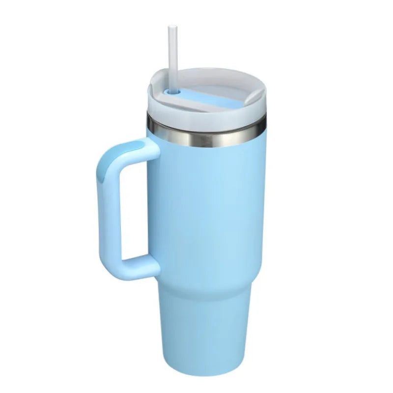 40oz H2.0 Stainless Steel Vacuum Insulated Tumbler with Lid and Straw for Water. Iced Tea or Coffee