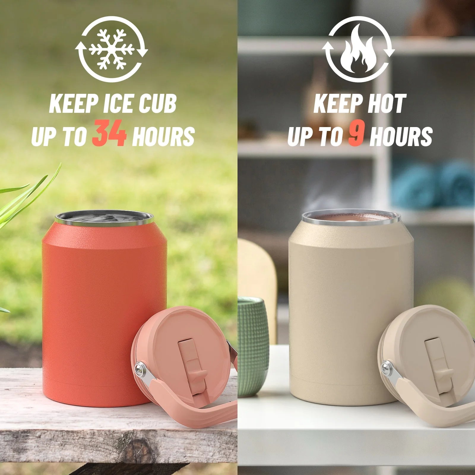 Beat Selling New Design Style Colorful Water Cups Outdoor Camping Keep Hot and Cold Stainless Steel Tumbler