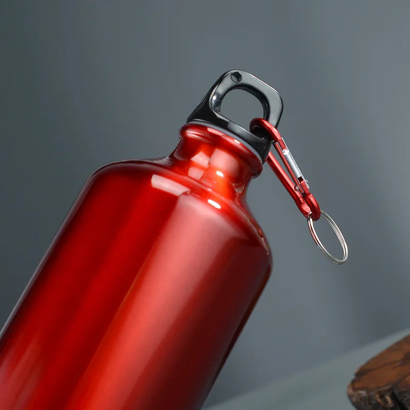 Sports Aluminum Water Cup Large Capacity Outdoor Camping Dishwasher Safe Straw with Cap Portable Simple Small Mouth Single Layer