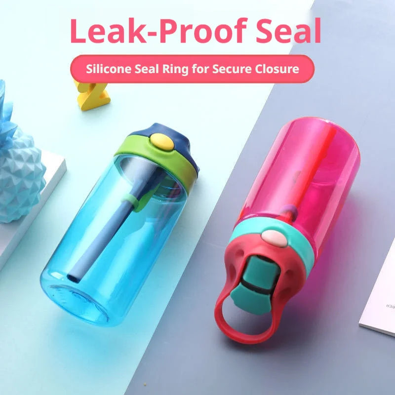 Hot Selling 480ml Kids Plastic Water Cup with Duck Bill Lid and Straw for Outdoor Sports and School Use