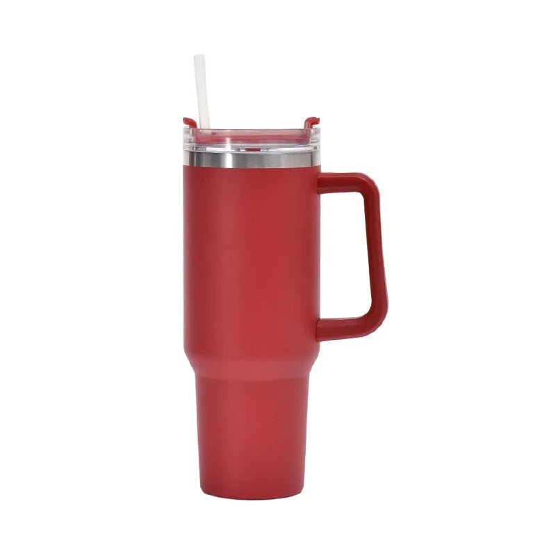 40Oz Giant Large Ice Water Bottle Cup Straw Handle Cute Portable Vacuum Coffee Cup for Home Use Free Sample Design for Children